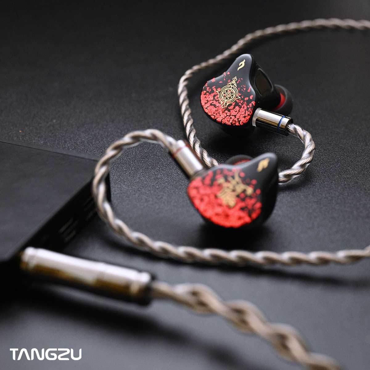 TANGZU NEZHA 6 BA +1 EST IN EAR MONITORS Multi-Drive Wired Earphones IEM 0.78mm 3.5+4.4mm Cable Hybrid Driver Headest - Image 7