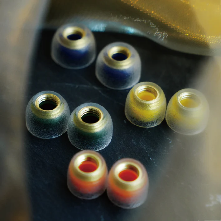 TANGZU Tang Sancai Noble Liquid Silicone Hybrid Eartips Brass Edition - Image 3
