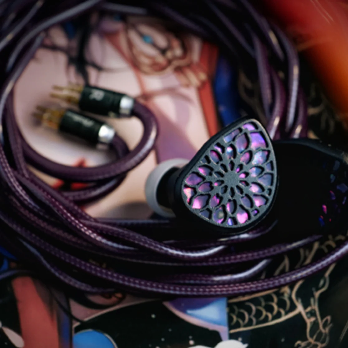 TANGZU Wu Zetian Legend Edition HIFI wired headphones dual plane 14.2mm/6.2mm 0.78mm detachable cable - Image 3